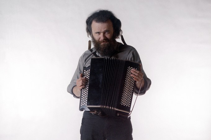 Garth Hudson of the roots rock group The Band poses for a portrait in 1969 in Saugerties, New York.